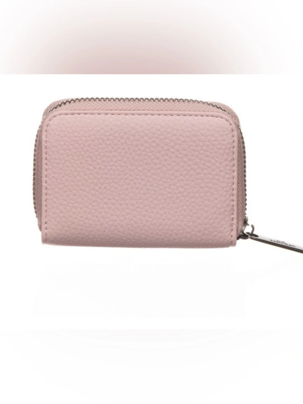 Sansibar Zip Wallet, signature crossed saber metal logo on front, rose/taupe